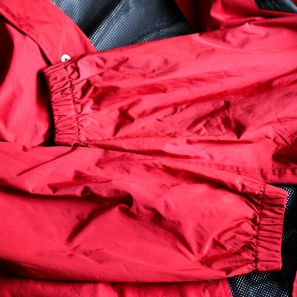 Vintage  90s DKNY Jeans Oversized Red Nylon Jacketb - Picture 13 of 13